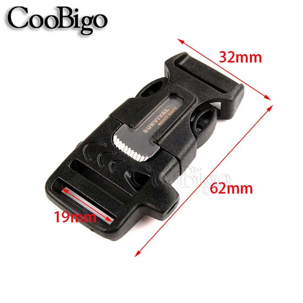 5 шт. цветной скребок с застежкой свистком 3/4 дюйма открытый рюкзак парашютом 550