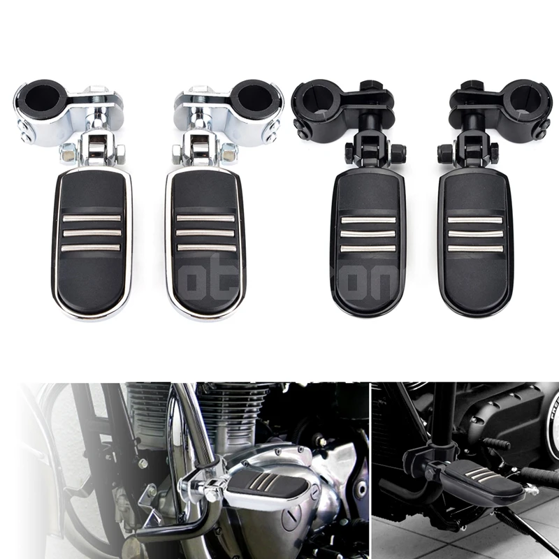 

Motorcycle Foot pegs Foot Rest Highway Pegs Footpegs for Harley Road King Street Glide Honda Suzuki Yamaha Kawasaki 32mm-34mm