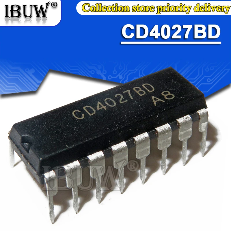 10 шт. CD4027BE DIP16 CD4027 DIP-16 CD4027BD DIP