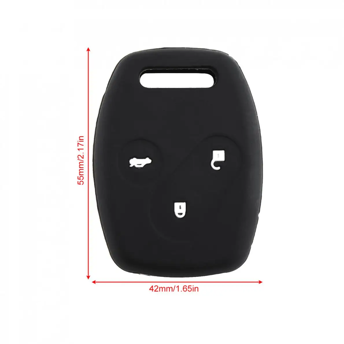 Силиконовая прямая пластина чехол для автомобильного ключа защитный держатель