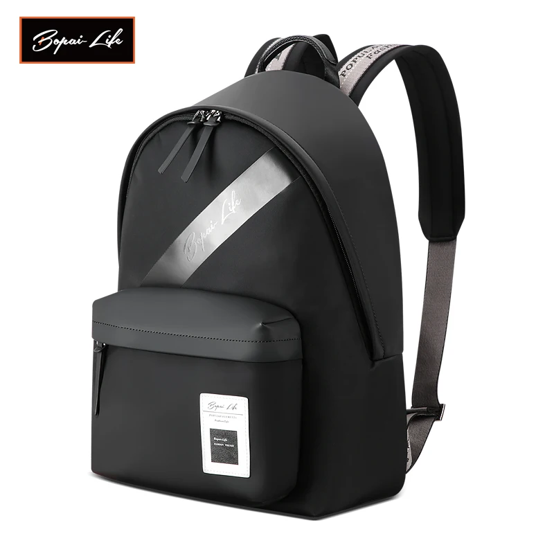 

BOPAI LIFE Backpack Boys Casual School Bag Teenager USB Cable Back Packs Men Bookbag Fashion Trend College Student Schoolbag