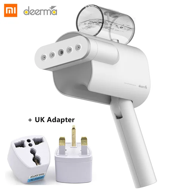 Новинка Xiaomi Deerma 220 В ручной отпариватель для одежды бытовой портативный паровой утюг для одежды щетки для бытовой техники - Цвет: Add UK plug