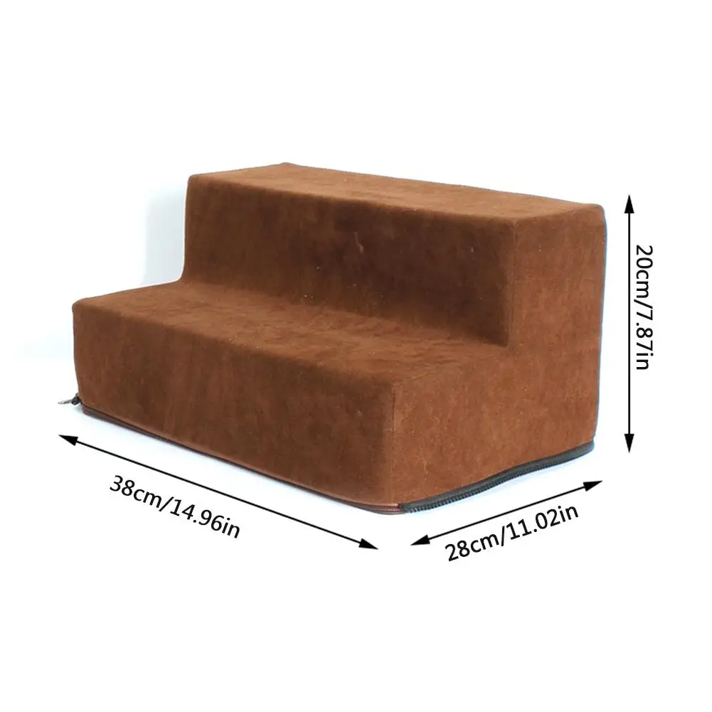 Губчатая лестница для домашних животных 2/3/4 ступенек бархатная подъемная собак и