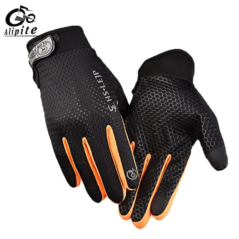 

Sports Anti Slip Breathable Windproof Downhill Road Gloves Outdoor Cycling Full Finger Gloves Bicycle Bike Motorcycle Riding D20