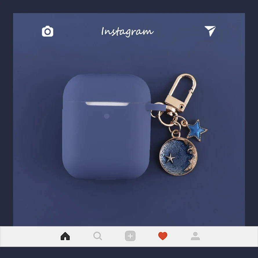 Силиконовый чехол брелок для Apple Airpods 1 2|Аксессуары наушников| |