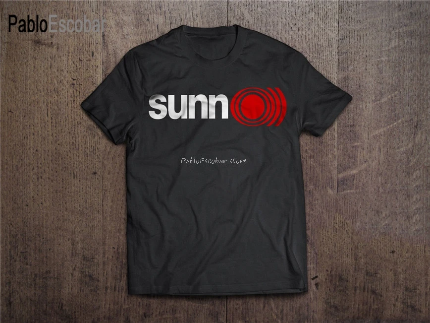 

New Sunn O))) Band Red Logo Metal Rock Band Men'S Black T-Shirt Size S-6Xl Personality Custom Tee Shirt men summer t-shirt