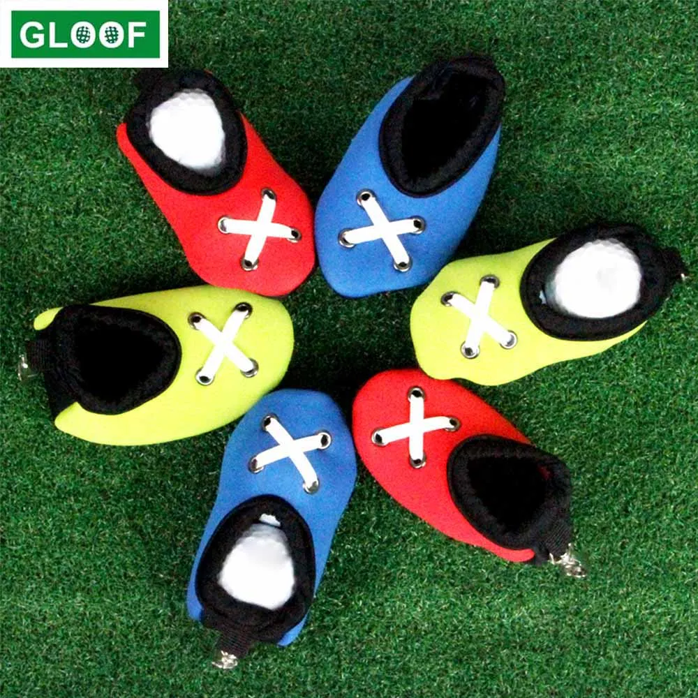 

Golf Balls Carrier Bag Holder for 2 Balls with Aluminum Hook to Belt Bags Easy Access for Attaching to Golf Bag