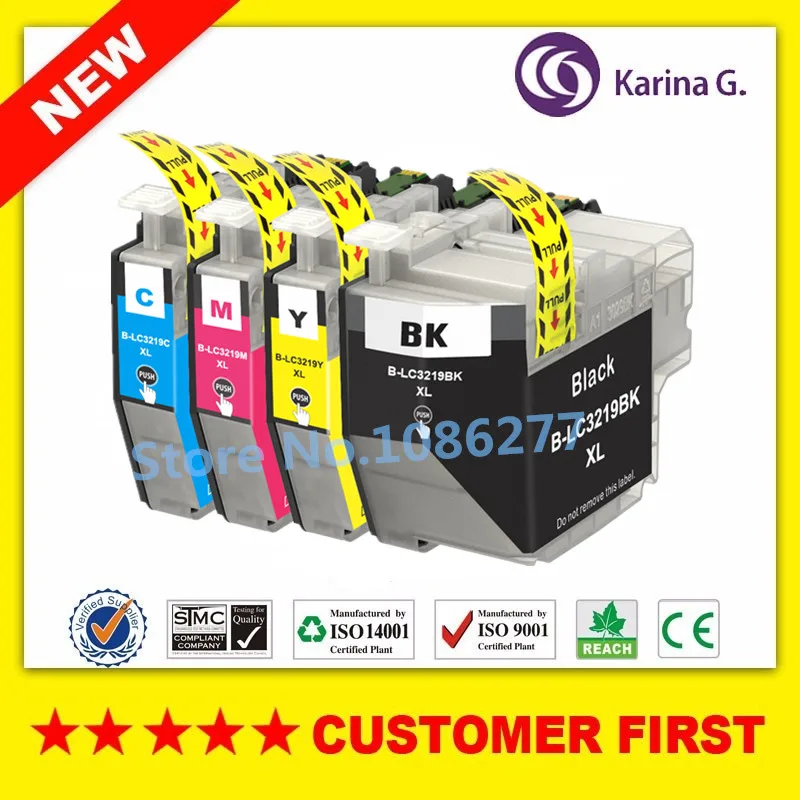 Чернильный картридж для LC3219 LC3219XL совместимый с Brother MFC J5330DW J5335DW J5730DW J5930DW J6530DW J6930DW