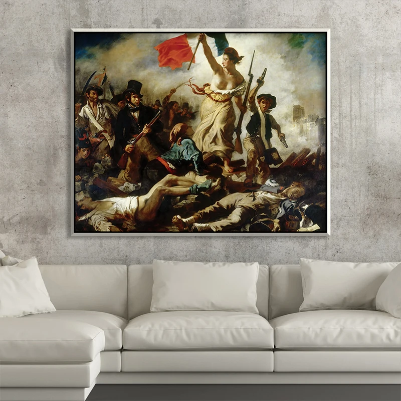 The Freedom Guide People by Artist Юджин делакроix the Classic Arts жавр коллекция холст печать живопись