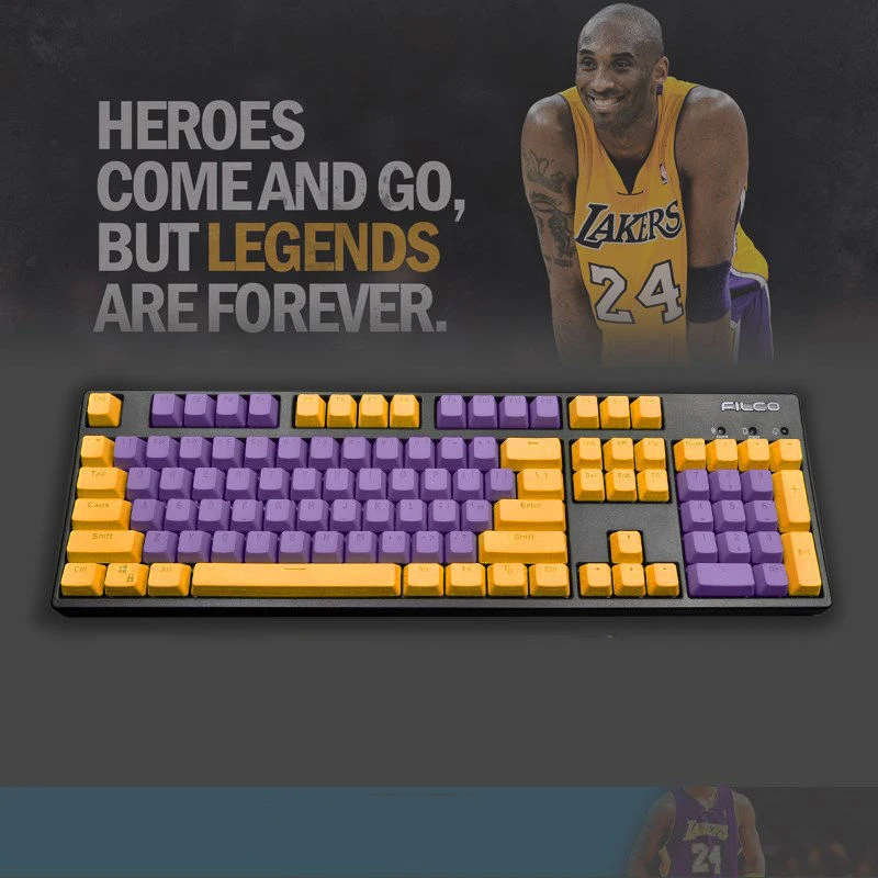 

Колпачок для клавиш PBT с 104 кнопками, двухцветный колпачок для клавиш, светопропускание, OEM высота, сделай сам, сублимационная механическая к...