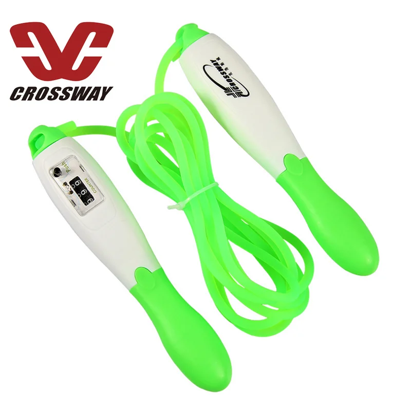 

CROSSWAY Jump Rope Tangle-Free Jumping Rope Adjustable Skipping Rope Speed Count Crossfit Cuerda Para Saltar Equipments Skipping