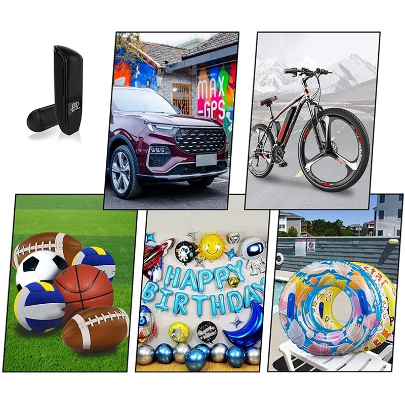 

Portable Air Compressor for Car Tires,6000MAh Handheld Tire Inflator,with Digital 150 PSI Cordless Air Pump,for Car,Bike