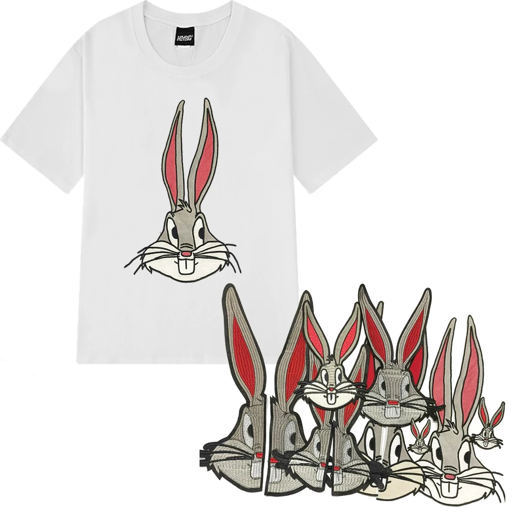 

large embroidery big rabbit patches for clothing DO-3423
