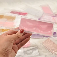 wholesale lash boxes packaging eyelash box package custom rectangle drawer plastic clear sliding storage makeup case bulk vendor