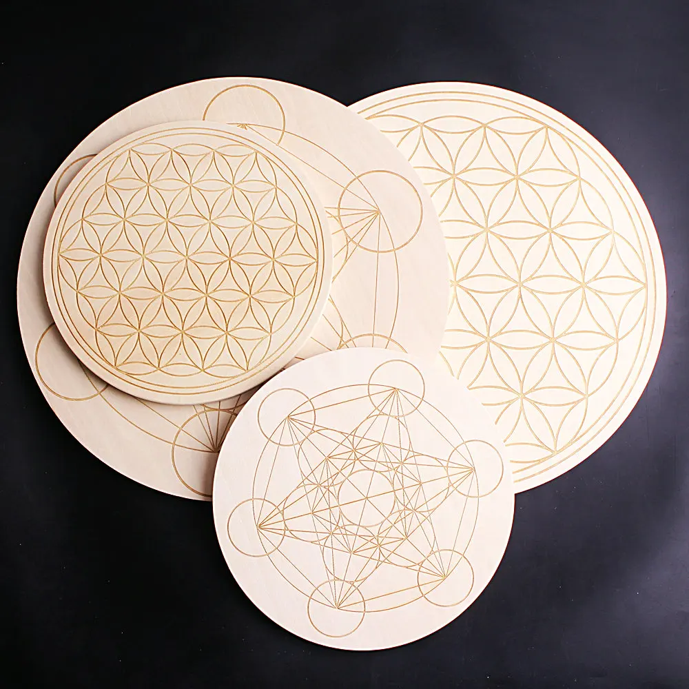 15 см Большой размер Дерево семь звезд основание цветок жизни кристальная Сфера