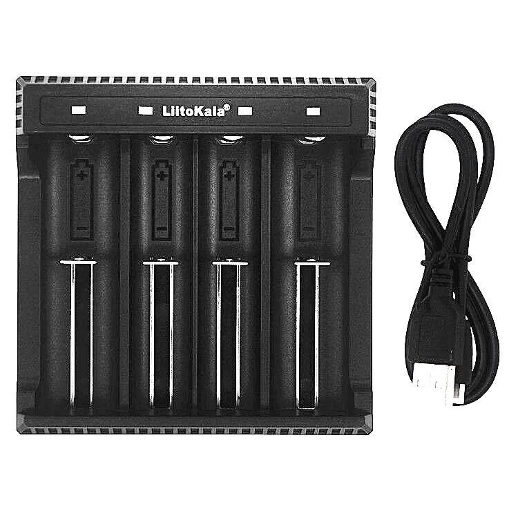 

LiitoKala Lii-L2 Lii-L4 3.7V 18650 Charger Li-ion battery USB independent charging portable High power discharge 18350 16340