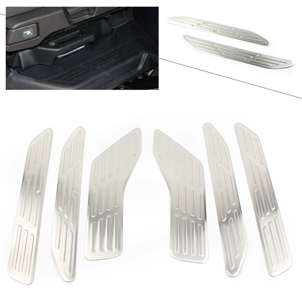 6Pcs Stainless Steel Car Door Sill Protector Bumper Cover Trim For 2018 2019 2020 Honda Odyssey US Model Only