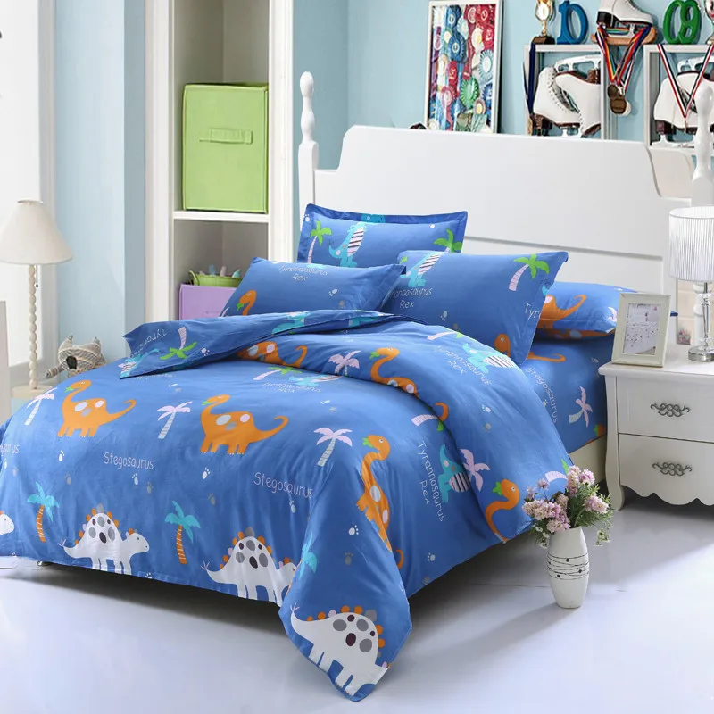

Dinosaur coconut tree Bedding Set Bed Linen Set soft Bed Sheet Duvet Cover Fashion Good quality bedclothes Best-selling