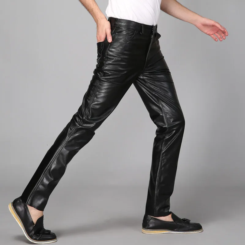 Брюки Карандаш мужские прямые полной длины модные повседневные брюки из