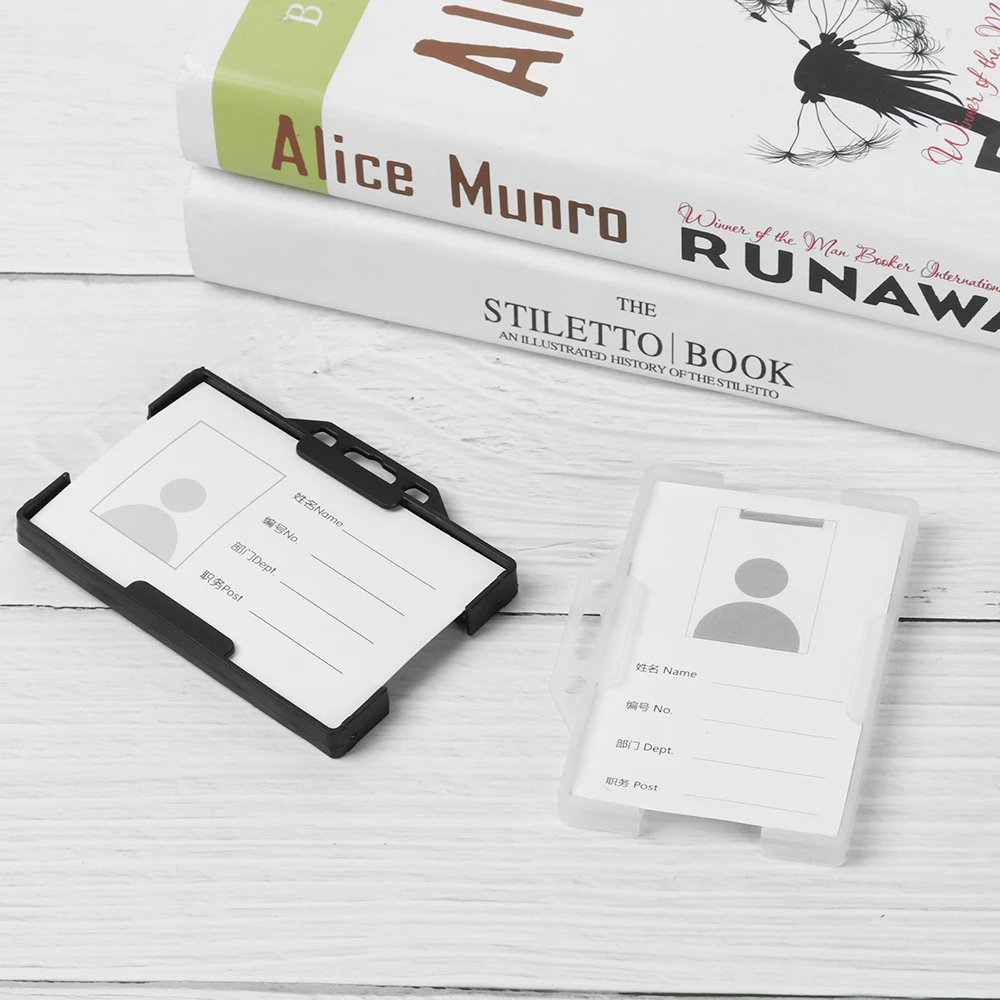 1 шт. жесткий пластиковый двухсторонний многофункциональный чехол для карточек