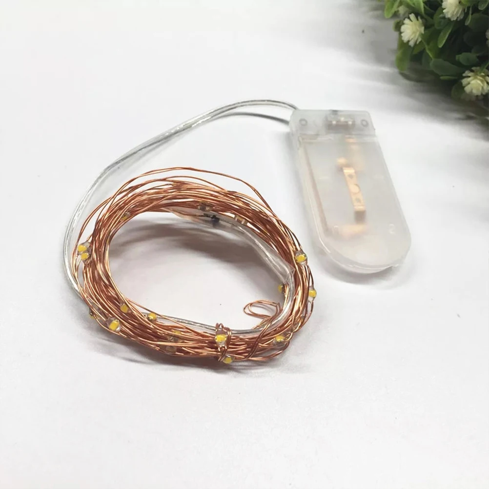 3 шт. 1 м 10 светодиодов цветной светильник медная проволока декоративный без