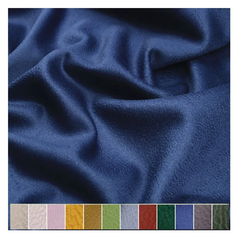 

Luxury double - sided silk water ripple cashmere fabric Australian wool coat double - sided wool fabric cashmere cloth 17 colors