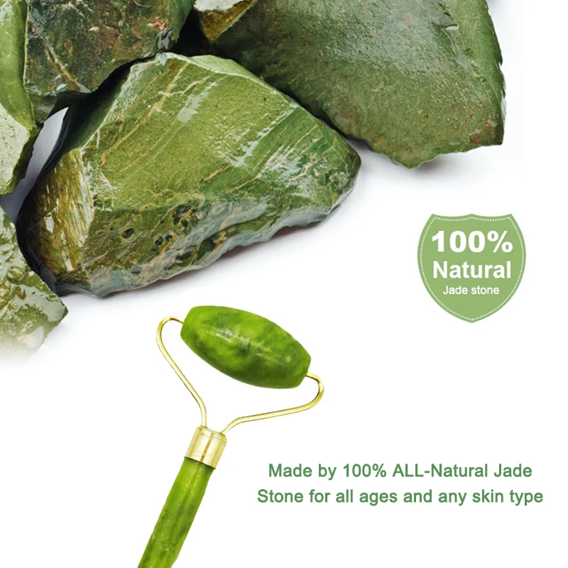 Натуральный нефритовый массажный ролик для Массажа Гуаша скребок спа-салона