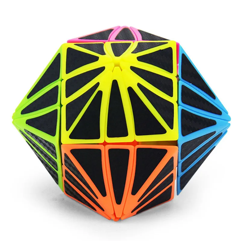 LeFun Hawk Eye углеродное волокно 3x3x3 Octahedron волшебный куб безопасный АБС пластик