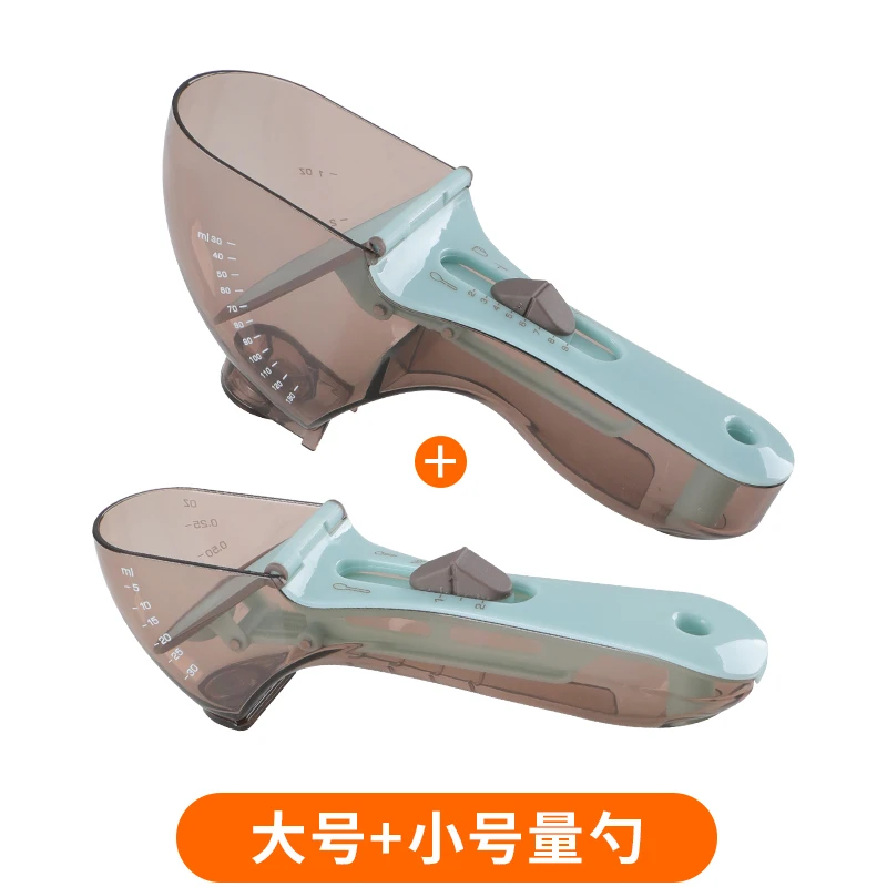 

Plastic Measuring Spoon Adjustable Baking Flour Spoon Scale Home Cucharas Medidoras Cocina Kitchen Measuring Tools ED50LJ