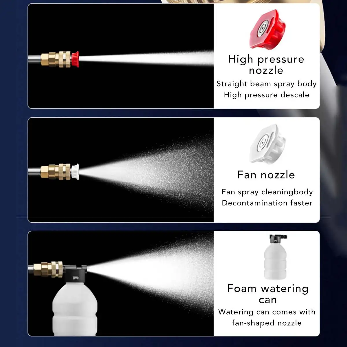 Продажа Беспроводной водяной пистолет высокого давления для мойки автомобилей, 20000 мАч