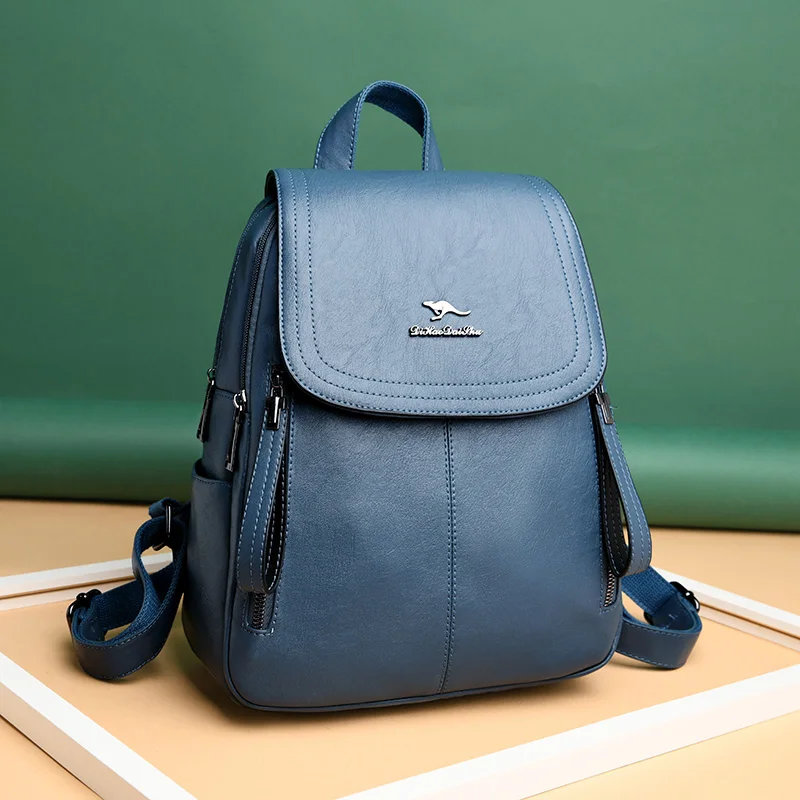 

2020 New PU Fashion Women Backpack High Quality PU Leather Backpacks for Teenage Girls Female School Shoulder Bag Bagpack