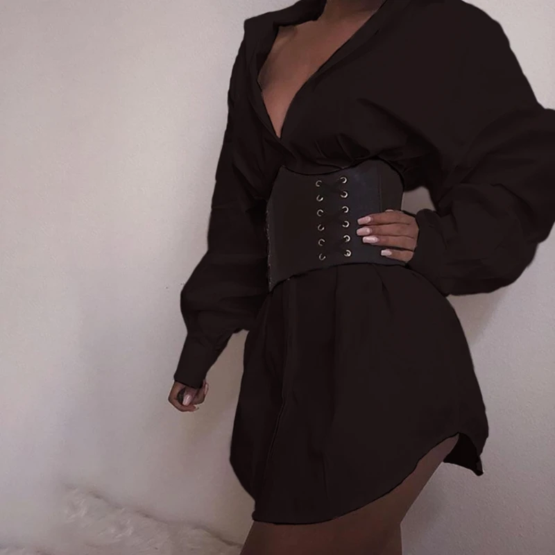 

Элегантное короткое Кружевное мини-платье-рубашка, новое уличное платье, зимняя одежда, женское модное Повседневное платье