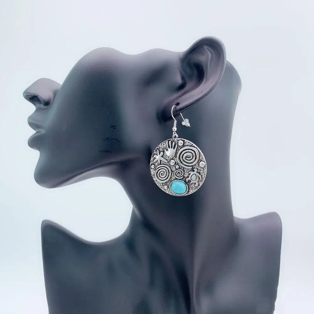 Полированная серебристая полированная медная серьга модные ювелирные серьги