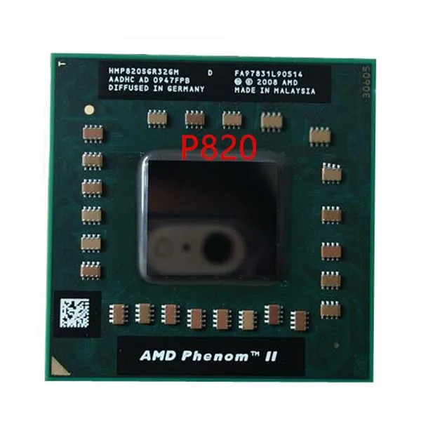 Оригинальный процессор AMD Phenom P820 HMP820SGR32GM 1 8 ГГц Socket S1 трехъядерный для ноутбука |