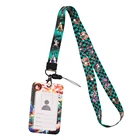 Ranрасположенный R2223 аниме рассеиватель демонов шнурок держатель карты ID Автомобильный Брелок ID карта пропуск для тренажерного зала брелок для ключей для детей