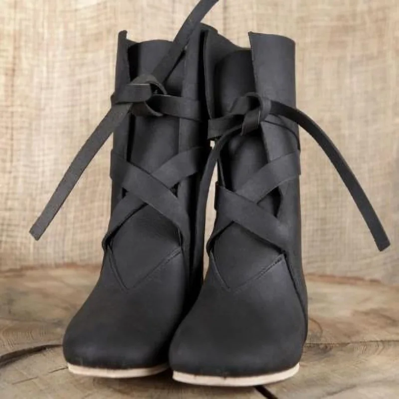 Ботинки для косплея в средневековом стиле викингов и Тюдоров Праздничная обувь