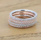 Женское Обручальное кольцо, простое классическое кольцо с кубическим цирконием 925 пробы, ювелирные изделия оптом, 2020