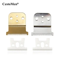 cestomen professional slimline trimmer ceramic blade hair clipper stainless steel t blade replacement clipper blade for andis d8