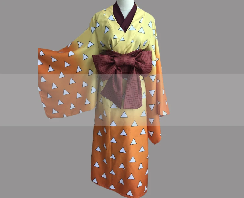 Кимоно для косплея по индивидуальному заказу no Yaiba Zenitsu Agatsuma Yoshiwara Zenko|Костюмы