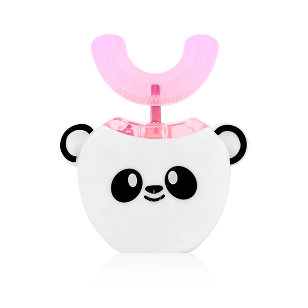 3-7 years old Smart U 360 ° детская звуковая электрическая зубная щетка музыкальная силиконовая Автоматическая ультра звуковая зубная щетка с рисунком для детей - Цвет: 3-7 years old