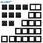 Переключатель тумблер из поликарбоната, 1-2-3 клавиши, немецкая комбинация, гибридная многокаркасная настенная розетка, выход USB 16 А