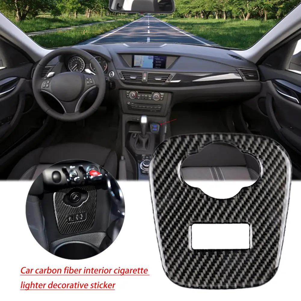

Carbon Fiber Car Interior Cigarette Lighter Decorative Sticker For Mini Cooper JCW F55 F56 Car Interior Cooper Car Interior