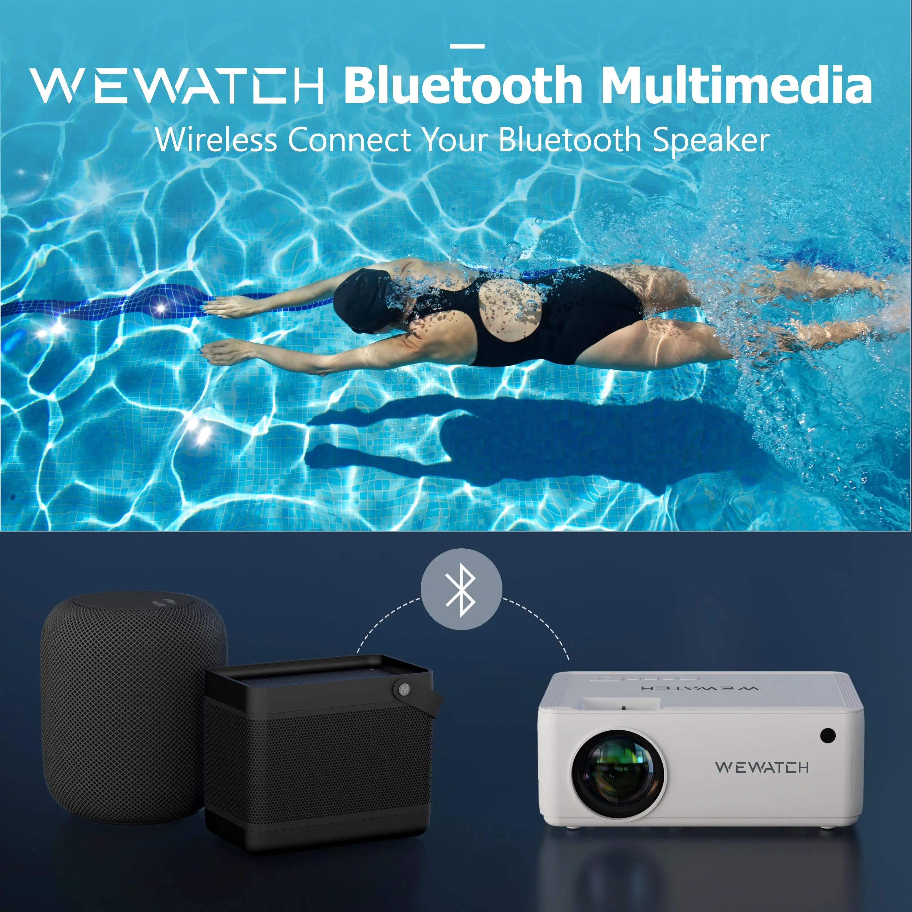 WEWATCH V10 5500Lumens LED Portable Projector Native 1024*720 HD 1080P Supported Home HDMI USB Mini Outdoor Movie Proyectors |