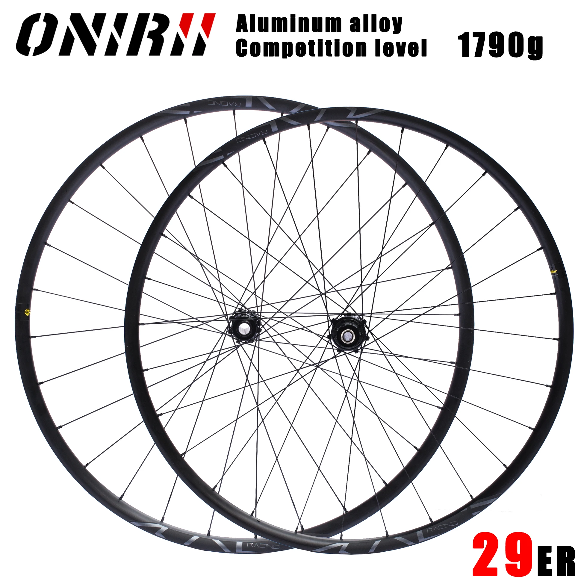 

Bicycle MTB Wheelset 29er Mountain Bike XC Aluminum Wheel Disc Brake Sprocke XD Body 28h 100x142mm & 110x148mm 15*12mm BOOST