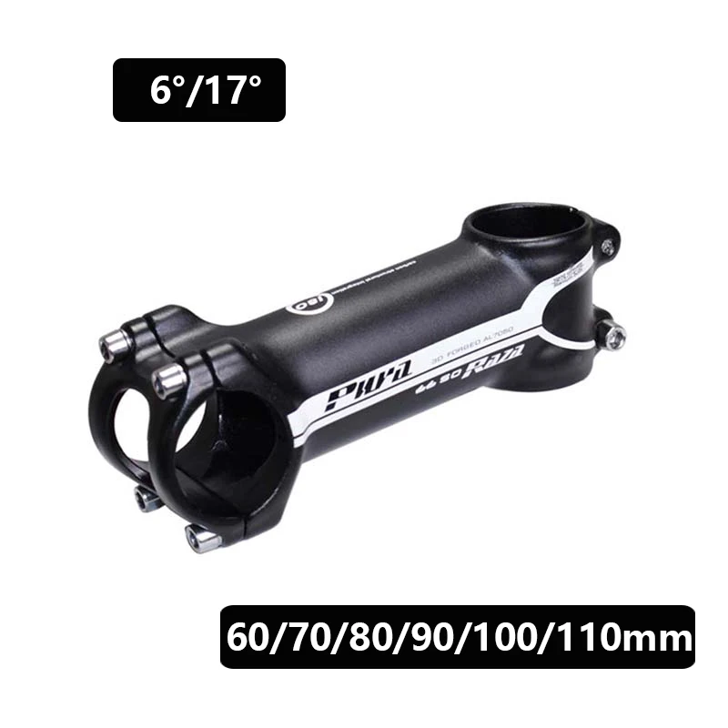 

Aluminum Alloy MTB Stem 6/17 Degree Road Bike Mountain Bicycle Handlebar Stem 28.6*31.8mm 60/70/80/90/100/110mm Bike Parts