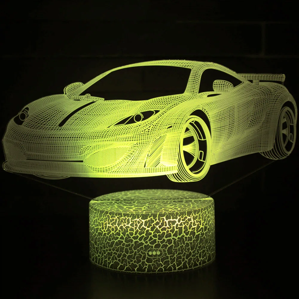 Magiclux Новинка освещение 3D Иллюзия светодиодный светильник Модель гоночной машины
