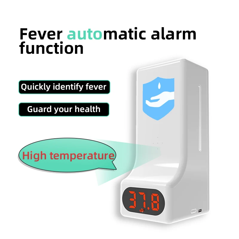 

H9 1000ml Wall Mounted Automatic Hand Soap Dispenser with Thermometer Spray Type