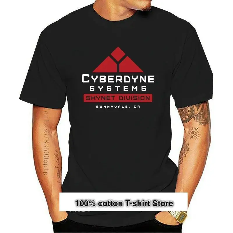 

Camiseta de Terminator Cyberdyne Systems Skynet Arnold, ropa holgada de talla grande, de S a 2Xl, nueva Camiseta
