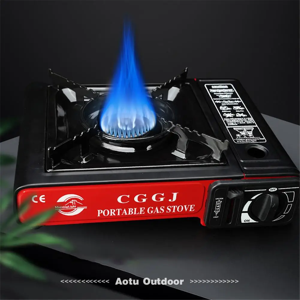 Уличная портативная газовая плита ветрозащитная для барбекю кемпинга походов