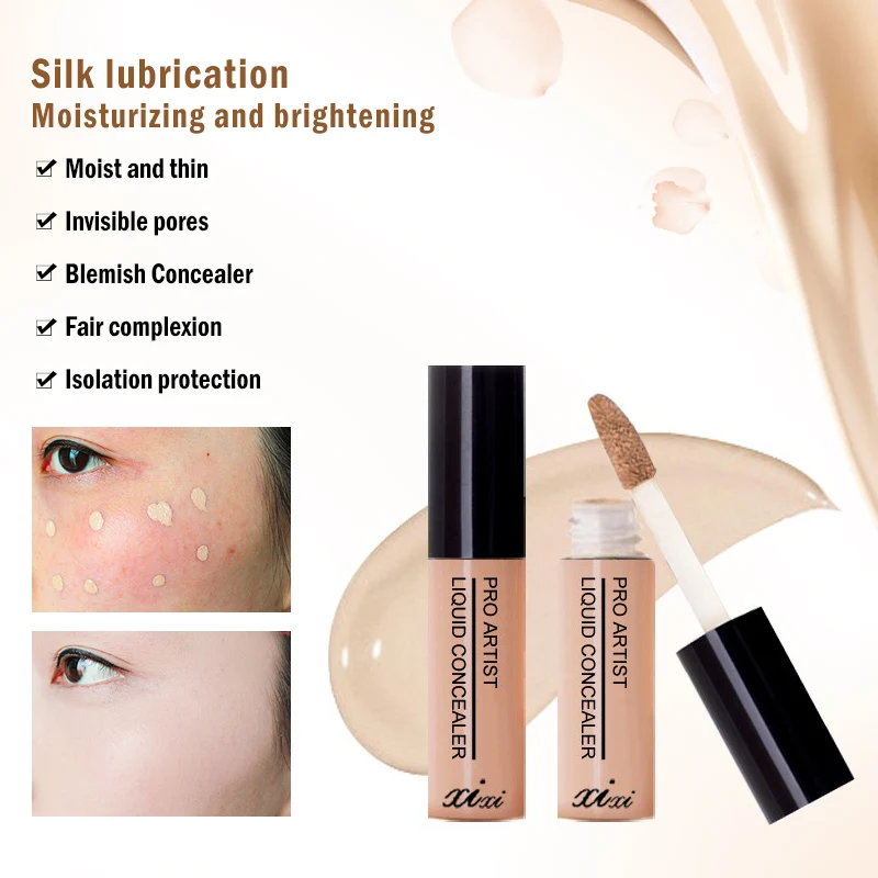 1pc Liquid Concealer Cream Cover Long-lasting Moisturizing Makeup Facial Foundation Skin Care TSLM1 |